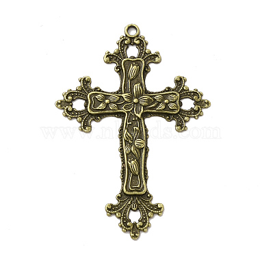 Antique Bronze Cross Alloy Big Pendants