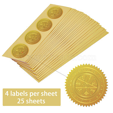 Self Adhesive Gold Foil Embossed Stickers(DIY-WH0211-369)-3