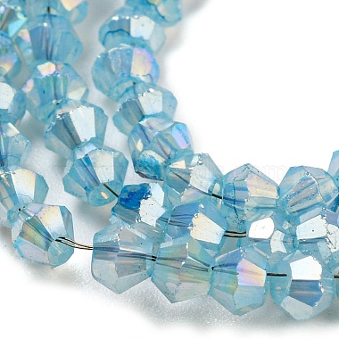 Baking Painted Transparent Glass Beads Strands(DGLA-F002-04E)-4
