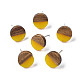 Opaque Resin & Walnut Wood Stud Earrings(EJEW-N017-008-B05)-1