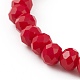 Faceted Glass Beads Stretch Bracelets(BJEW-JB05887)-4
