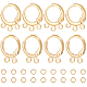 24Pcs 2 Style Brass Huggie Hoop Earring Findings(FIND-BBC0002-63)-1
