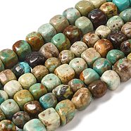 Natural Turquoise Beads Strands, Nuggets, Tumbled Stone, 6~7.5x6~7.5x5.5~7mm, Hole: 0.6mm, about 68pcs/strand, 15.87''(40.3cm)(G-P506-06B)