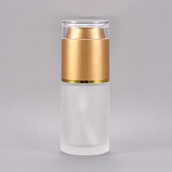 30ml Refillable Frosted Glass Spray Bottles, with Fine Mist Acrylic Sprayer & Dust Golden Cap, Clear, 9.8x3.64cm, Capacity: 30ml(1.01 fl. oz)(X-MRMJ-WH0059-19A)