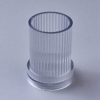 Plastic Candle Cups, Candle Molds, for Candle Making Tools, Column, Clear, 8.6mm