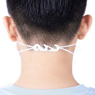 Crochet d'oreille réglable en plastique pour le couverture de bouche(AJEW-TA0017-04)-8