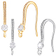 16Pcs 2 Colors Brass Cubic Zirconia Earring Hooks(KK-BBC0027-64)-1