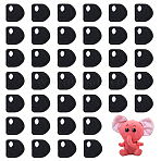20 Pairs Eye Appliques, Computerized Embroidery Cloth Iron on/Sew on Patches, Costume Accessories, Black, 21x21.5x2mm(DIY-PH0035-13C)