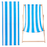 Striped Pattern Canvas Fabric, for Replacement Beach Hanging Chair Decoration Accessories, Royal Blue, 115x43x0.15cm(AJEW-WH0314-150)