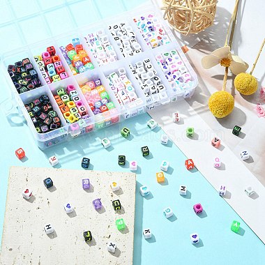 504Pcs 6 Styles Solid Color Initial Acrylic Beads(MACR-YW0002-50)-5