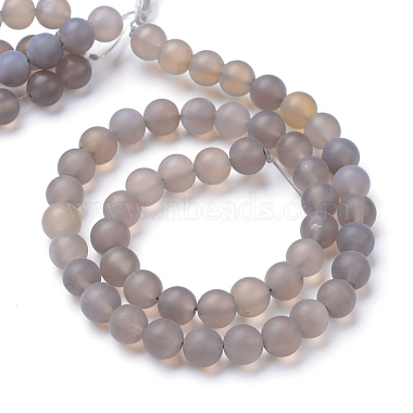 Natural Agate Stone Beads Strands(X-G-T055-10mm-08)-2