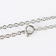 304 Stainless Steel Cable Chain Necklaces(MAK-N016-19P)-1