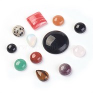 Natural & Synthetic Gemstone Cabochons, Mixed Stone, Mixed Shapes, Mixed Color, 16~38x10~28x4~8mm(G-MSMC006-M7)