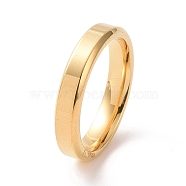 201 Stainless Steel Plain Band Ring for Women, Golden, Inner Diameter: 17mm(RJEW-I089-47G)