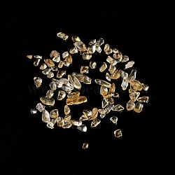 Natural Citrine Chip Beads, No Hole/Undrilled, 2~12x2~10x1~3mm(X-G-M364-03A)