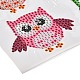 Kits de pegatinas de pintura de diamantes de búho y mariposa e insectos para niños(DIY-O016-10)-3