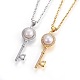 304 Stainless Steel Pendant Necklaces(NJEW-L150-21)-1