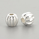 925 Sterling Silver Corrugated Beads(STER-S002-14-5mm)-2