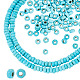 2 Strands Faceted Rondelle Synthetic Turquoise Beads Strands(TURQ-AR0001-38)-1