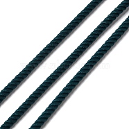 Round Polyester Cord, Twisted Cord, for Moving, Camping, Outdoor Adventure, Mountain Climbing, Gardening, Dark Slate Gray, 3mm(NWIR-A010-01I)