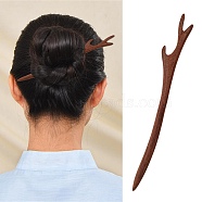 Swartizia Spp Wood Hair Sticks, Dyed, Coconut Brown, 172x20x8mm(X-OHAR-Q276-21)