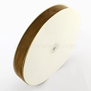 1 inch Single Face Velvet Ribbon, Tan, 1 inch(25.4mm), about 25yards/roll(22.86m/roll)(OCOR-R019-25.4mm-103)