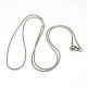 Trendy Unisex 201 Stainless Steel Snake Chain Necklaces(NJEW-L043-06P)-1