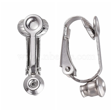 Brass Clip-on Earring Converters Findings(KK-Q115-N)-2