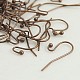 Brass Hook Earrings(KK-KS0001-08R-NR)-1