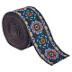 Ethnic style Embroidery Polyester Ribbons(OCOR-WH0064-12)-1