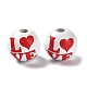 Valentine's Day Theme Printed Wood Beads(WOOD-G017-02A)-2