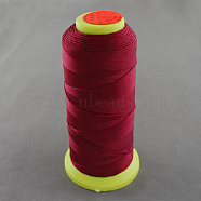 Nylon Sewing Thread, FireBrick, 0.8mm, about 300m/roll(NWIR-Q005-42)