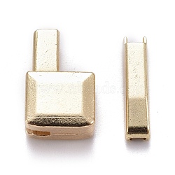 Clothing Accessories, Zinc Alloy Zipper Repair Down Zipper Stopper and Plug, for Zipper Repair, Lead Free & Cadmium Free, Light Gold, 16x10x6mm, 16x3.5x4mm, 2pcs/set(IFIN-F278-04LG-RS)