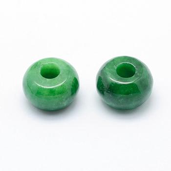 Natural Myanmar Jade/Burmese Jade Beads, Dyed, Rondelle, 16.5x10.5mm, Hole: 5mm