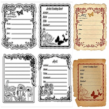 Custom PVC Plastic Clear Stamps, for DIY Scrapbooking, Photo Album Decorative, Cards Making, Stamp Sheets, Film Frame, Others, 160x110x3mm
