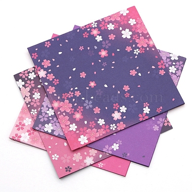 Square with Sakura Pattern Origami Paper(PAAG-PW0012-61A)-2