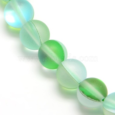 Chapelets de perles en pierre de lune synthétique(G-F142-12mm-M)-3