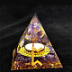 руна викинга символ оргонит пирамида украшения из смолы(DJEW-PW0006-02M)-1