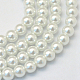 Baking Painted Glass Pearl Round Bead Strands(HY-Q003-10mm-01)-1