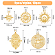 10Pcs 5 Styles 304 Stainless Steel Pendant  Cabochon Settings(STAS-DC0014-92)-2