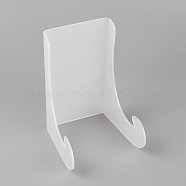 Custom Acrylic Display Holder, White, 16.5x10.9x11.6cm(±0.5cm)(ODIS-WH0020-41B)