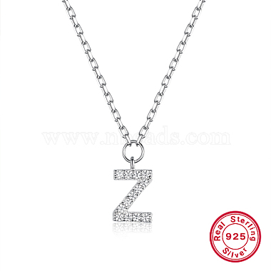 Letter Z Sterling Silver Necklaces