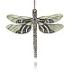 Vintage Dragonfly Pendant Necklace Findings(ENAM-M001-16)-1