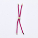 Nylon Twisted Cord Bracelet Making(MAK-F018-16G-RS)-1