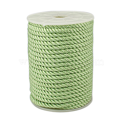 Twisted Nylon Thread, Dark Sea Green, 5mm, about 18~19yards/roll(16.4m~17.3m/roll)(NWIR-A001-13)