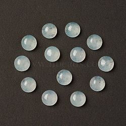 Natural Malaysia Jade Cabochons, Half Round, 6x3~3.5mm(G-G994-J03-02)