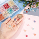 Pandahall Elite 160 pcs 8 couleurs perles de verre peintes par pulvérisation transparentes bicolores(GLAA-PH0002-40)-3