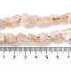 Raw Rough Synthetic Strawberry Quartz Beads Strands(G-B065-C23)-5