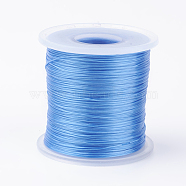 Japanese Flat Elastic Crystal String, Elastic Beading Thread, for Stretch Bracelet Making, Cornflower Blue, 0.5mm, about 328.08 yards(300m)/roll(EW-G004-0.5mm-27)
