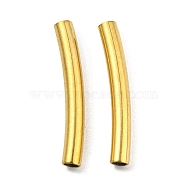 304 Stainless Steel Tube Beads, Curved Tube, Golden, 15x2mm, Hole: 1.4mm(STAS-B047-27A-G)
